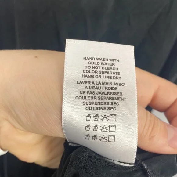 ANTHROPOLOGIE Eri+Ali Aria Black Flowy Slip Dress - Size Small - Picture 9 of 12